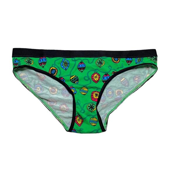 MeUndies Ornament Holiday Print Bikini Panty Size XS - Picture 1 of 3